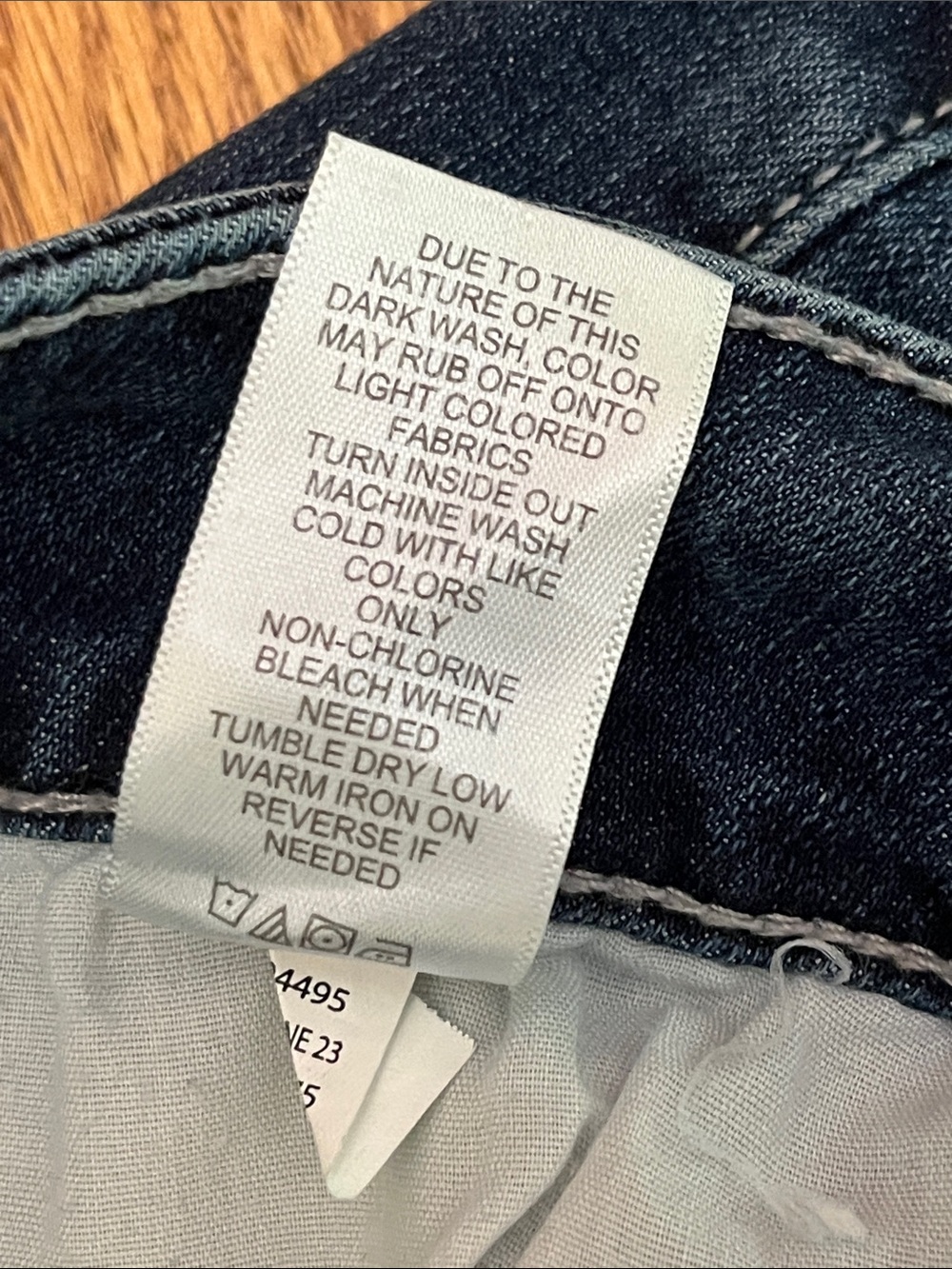 M jeans by Maurices Classic Straight-Leg Mid-Rise Women’s Jeans in Dark Blue - Picture 10 of 11